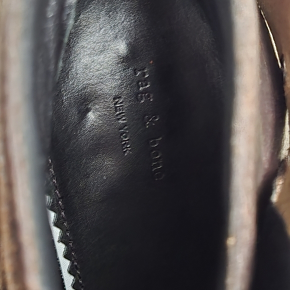 Rag & Bone Harrow Dark Brown Leather Ankle Boots Size 40 EU 9 US - Picture 10 of 12